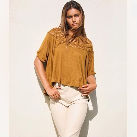 Free people We The Free Colette Tee Size M - Picture 1 of 3